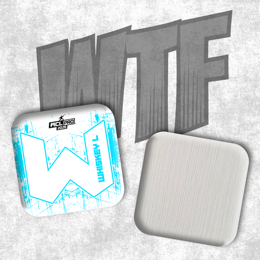 2026 WTF Whiskey "W" Logo - ACL Pro Stamped Cornhole Bags - Set of 4 bags