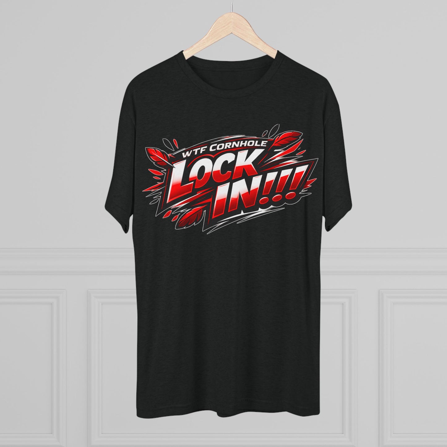 WTF Cornhole "Lock In!!!" Graphic Tee — Competitive Cornhole Shirt