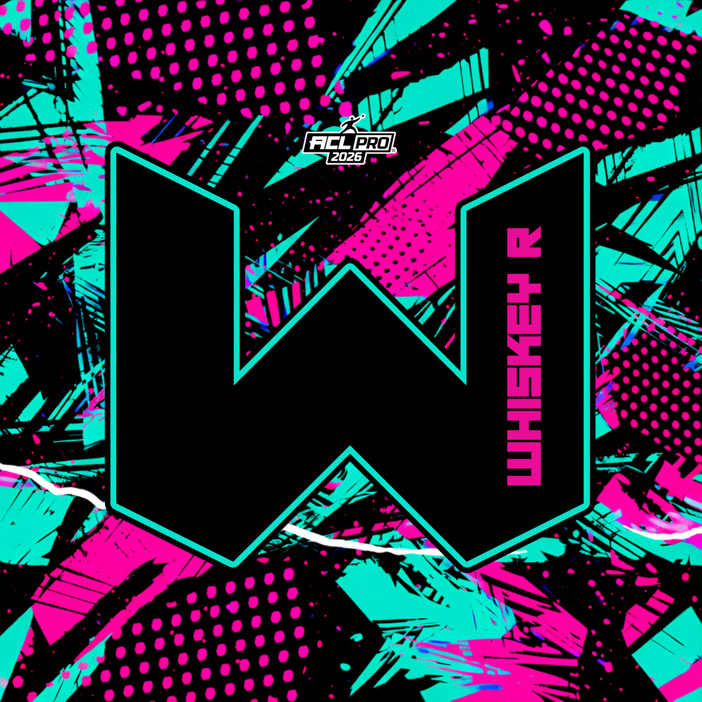 2026 WTF Whiskey Abstract Design - ACL Pro Stamped Cornhole Bags - Set of 4 bags