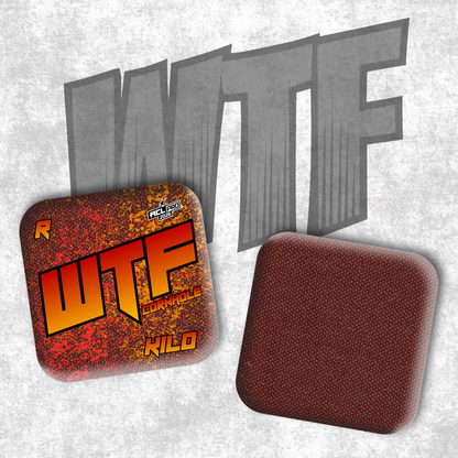 2026 WTF Kilo OG Splatter Logo - ACL Pro Stamped Cornhole Bags - Set of 4 bags