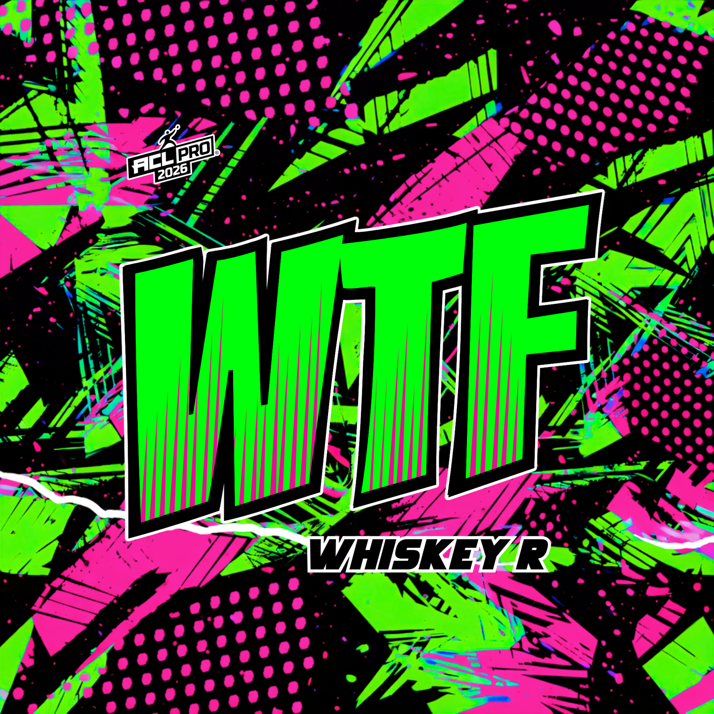 2026 WTF Whiskey Abstract Design - ACL Pro Stamped Cornhole Bags - Set of 4 bags