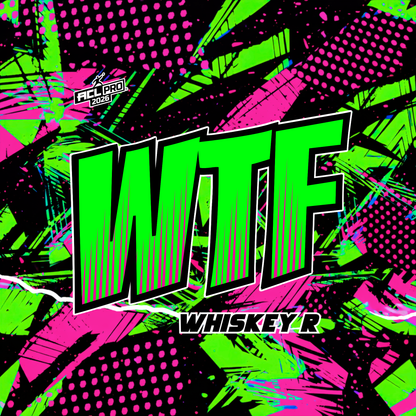 2026 WTF Whiskey Abstract Design - ACL Pro Stamped Cornhole Bags - Set of 4 bags