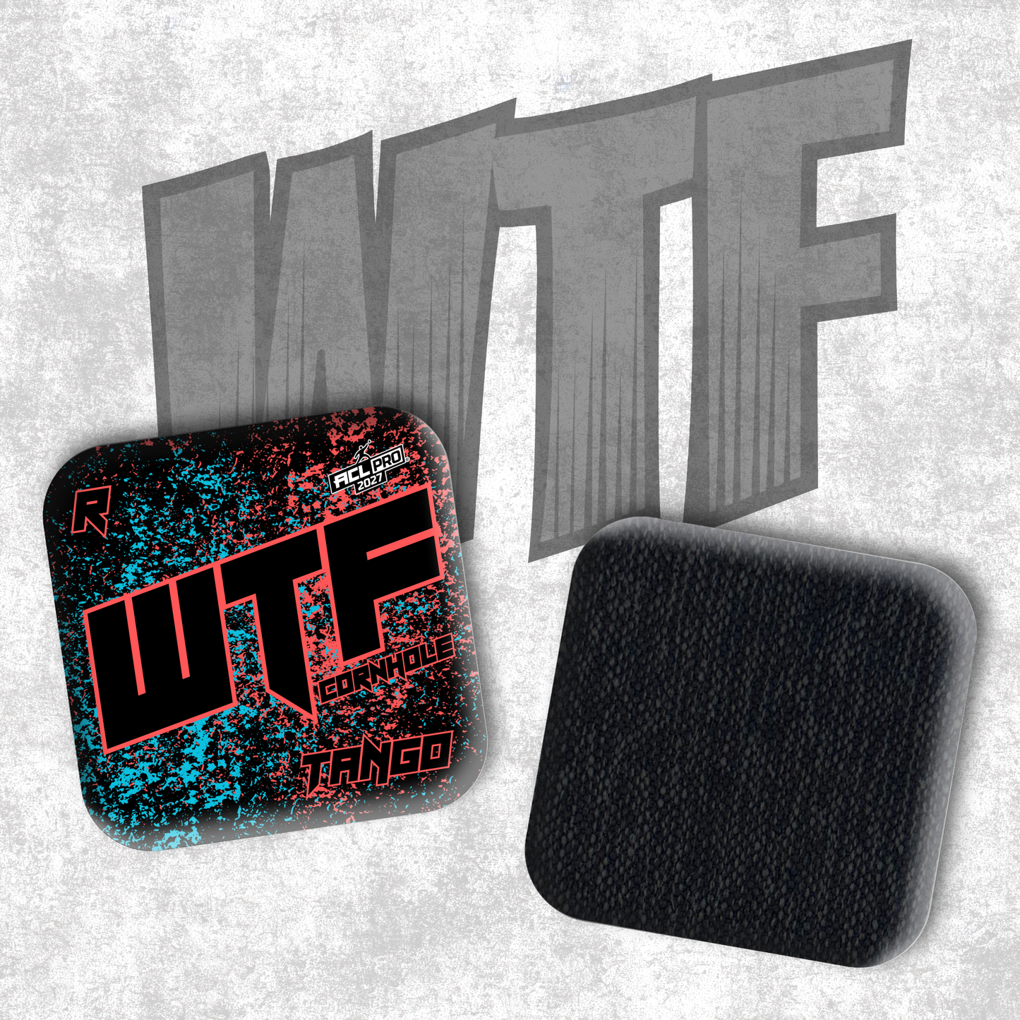 2027 WTF Tango Splatter - ACL Pro Stamped Cornhole Bags - Set of 4 bags