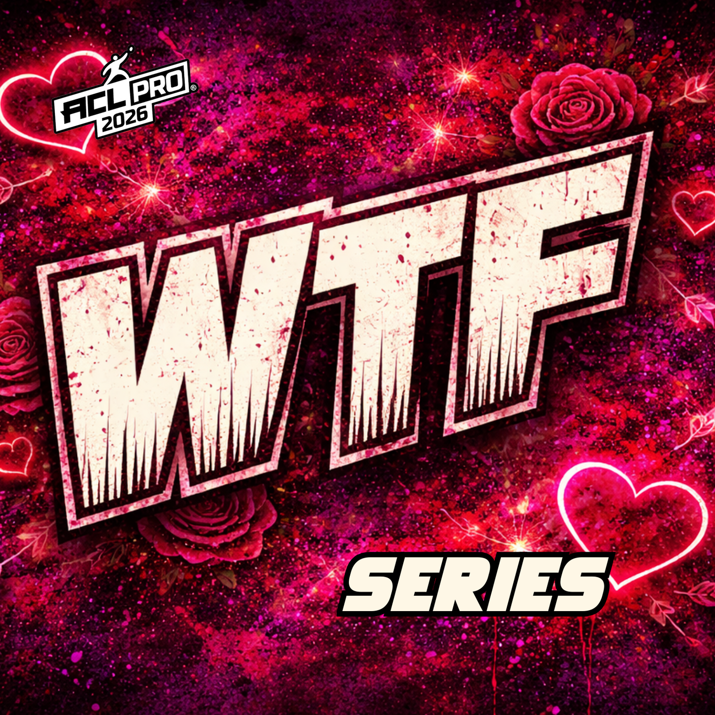 Valentines Day 2026 WTF Designs - ACL Stamped Cornhole Bags - Set of 4 bags