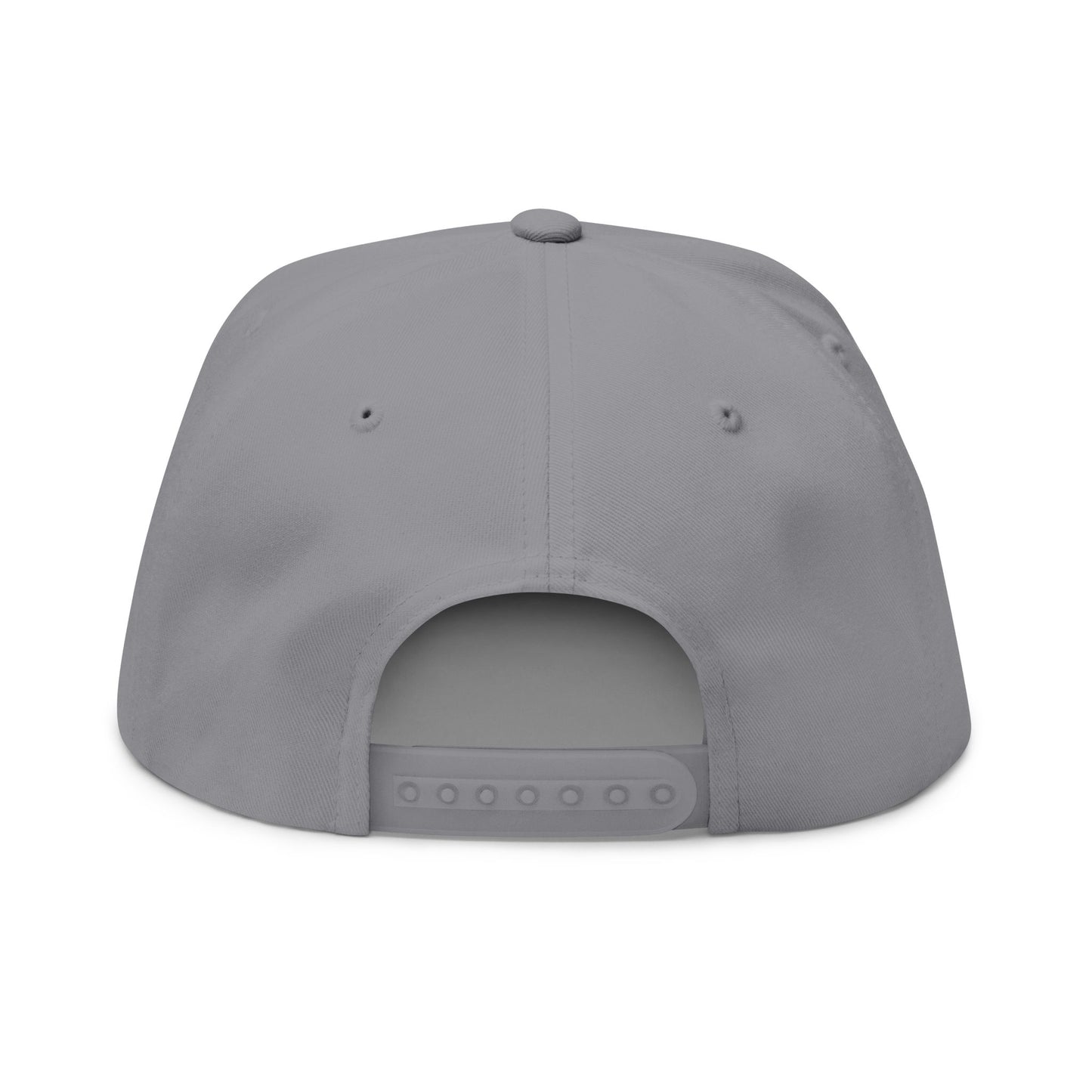 Embroidered Flat Bill Cap — Minimal Green W Logo Snapback
