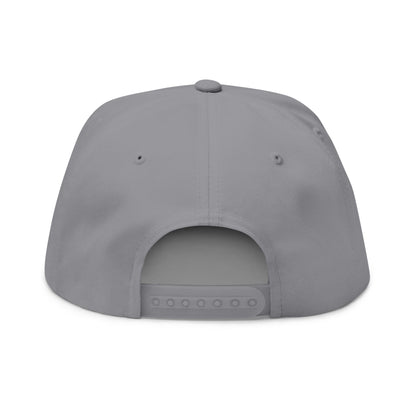 Embroidered Flat Bill Cap — Minimal Green W Logo Snapback