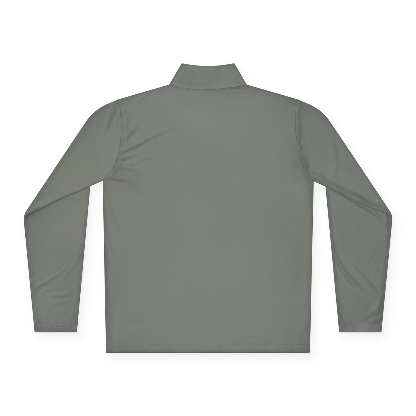 Quarter-Zip Pullover with Neon "WTF" Chest Graphic