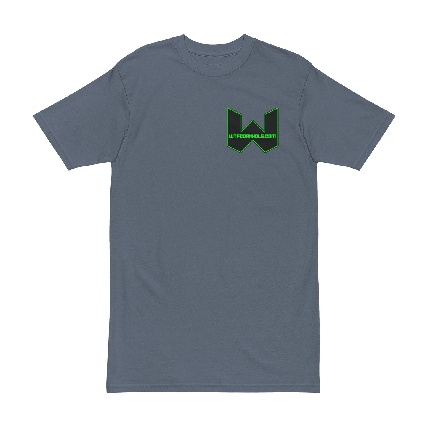 Men's Graphic Tee — Minimal Green Arrow Pocket Logo