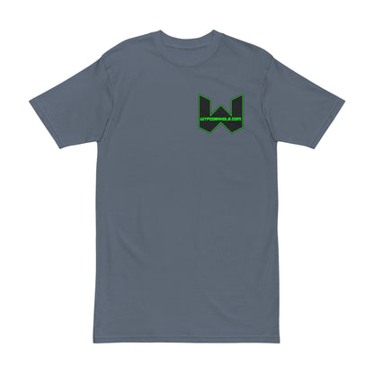 Men's Graphic Tee — Minimal Green Arrow Pocket Logo