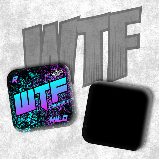 2026 WTF Kilo OG Splatter Logo - ACL Pro Stamped Cornhole Bags - Set of 4 bags (Copy)