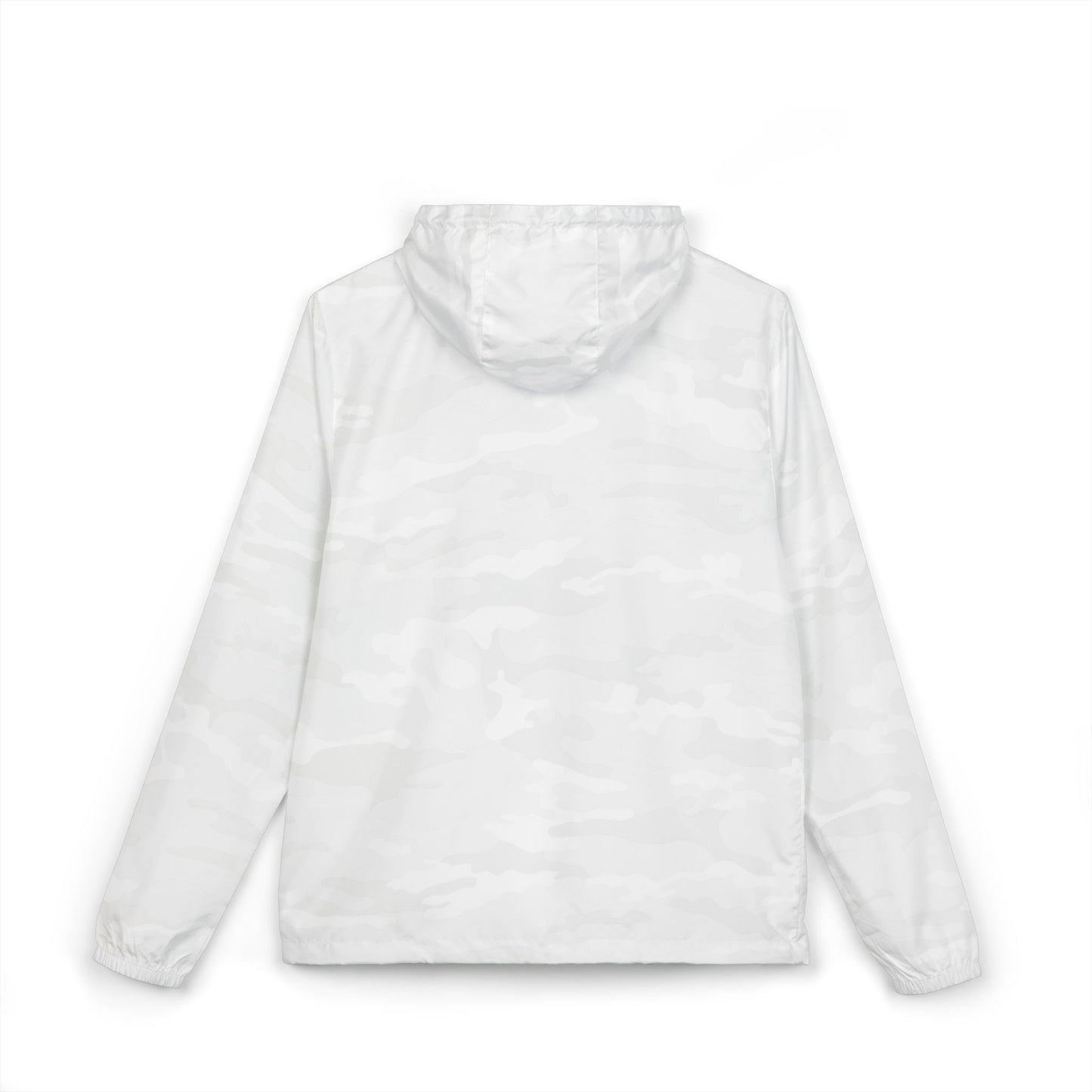 Windbreaker Jacket — Minimal Geometric 'W' Logo Lightweight Hooded Windbreaker