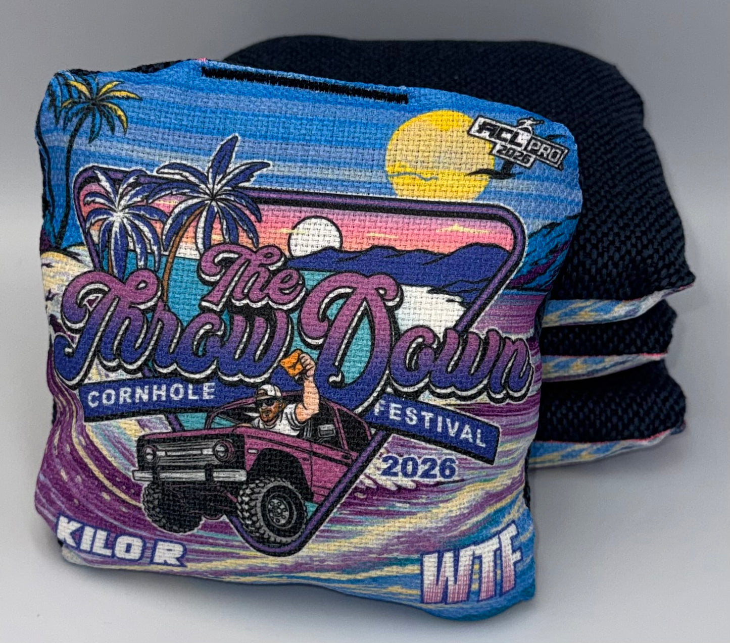 The Throw Down 2026 WTF Kilo - ACL Pro Stamped Cornhole Bags - Set of 4 bags