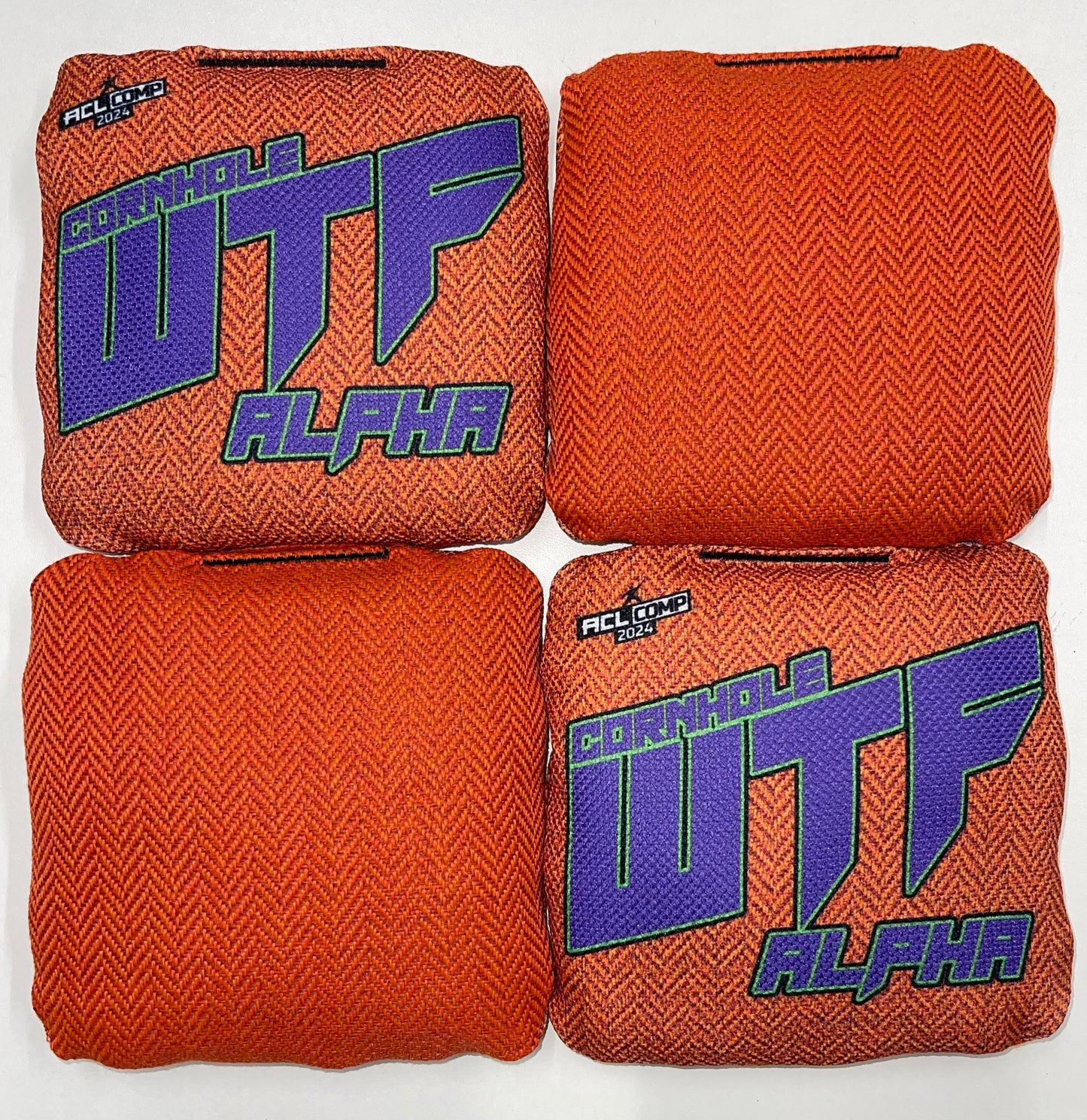 WTF Alpha - ACL Comp Stamped Cornhole Bags - Set of 4 bags