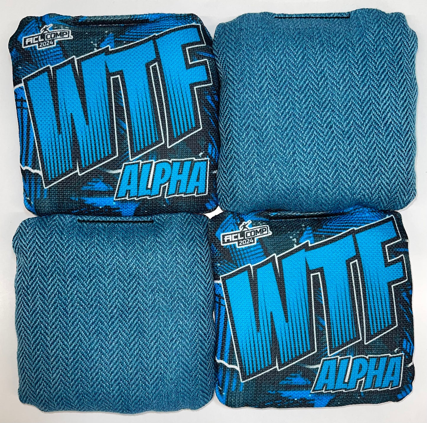 WTF Alpha - ACL Comp Stamped Cornhole Bags - Set of 4 bags