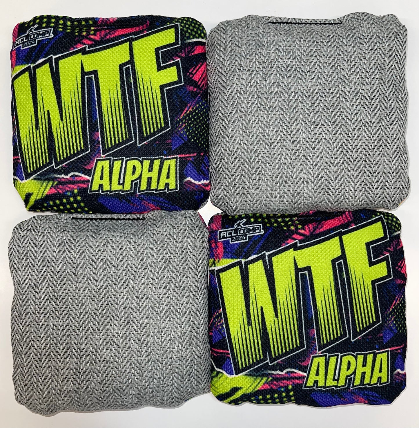 WTF Alpha - ACL Comp Stamped Cornhole Bags - Set of 4 bags