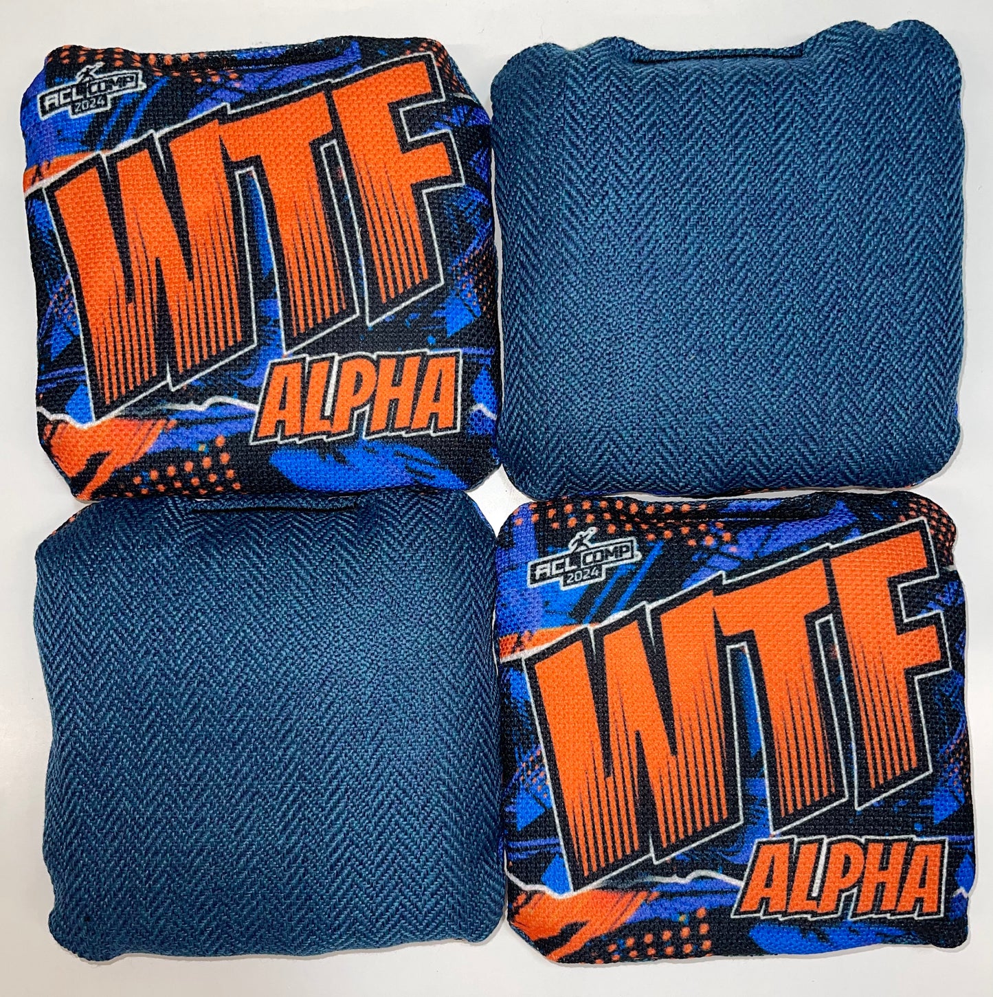 WTF Alpha - ACL Comp Stamped Cornhole Bags - Set of 4 bags