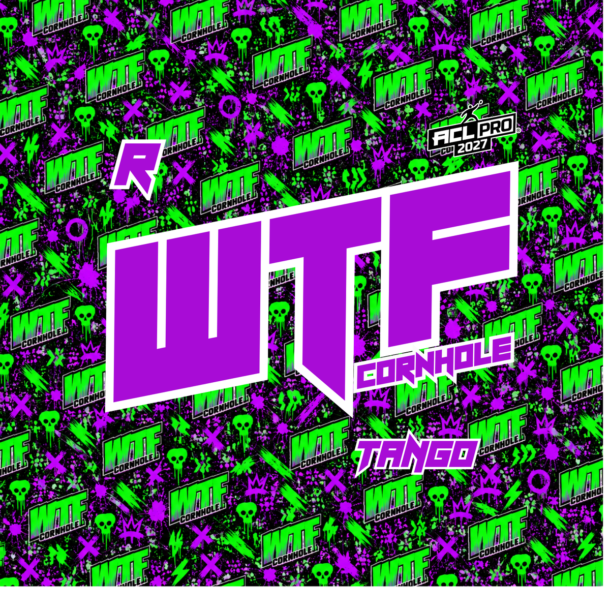 2027 WTF RETRO LOGO - ACL Pro Stamped Cornhole Bags - Set of 4 bags