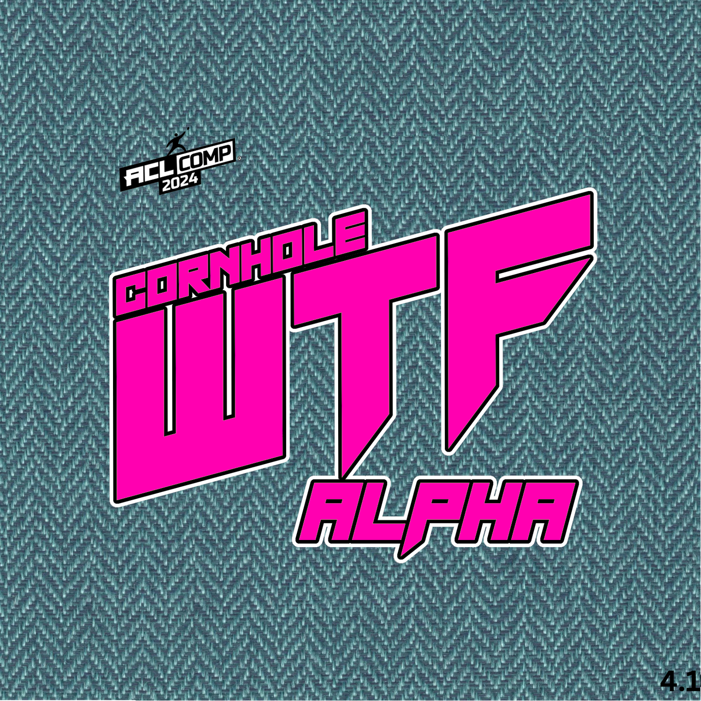 WTF Alpha - ACL Comp Stamped Cornhole Bags - Set of 4 bags